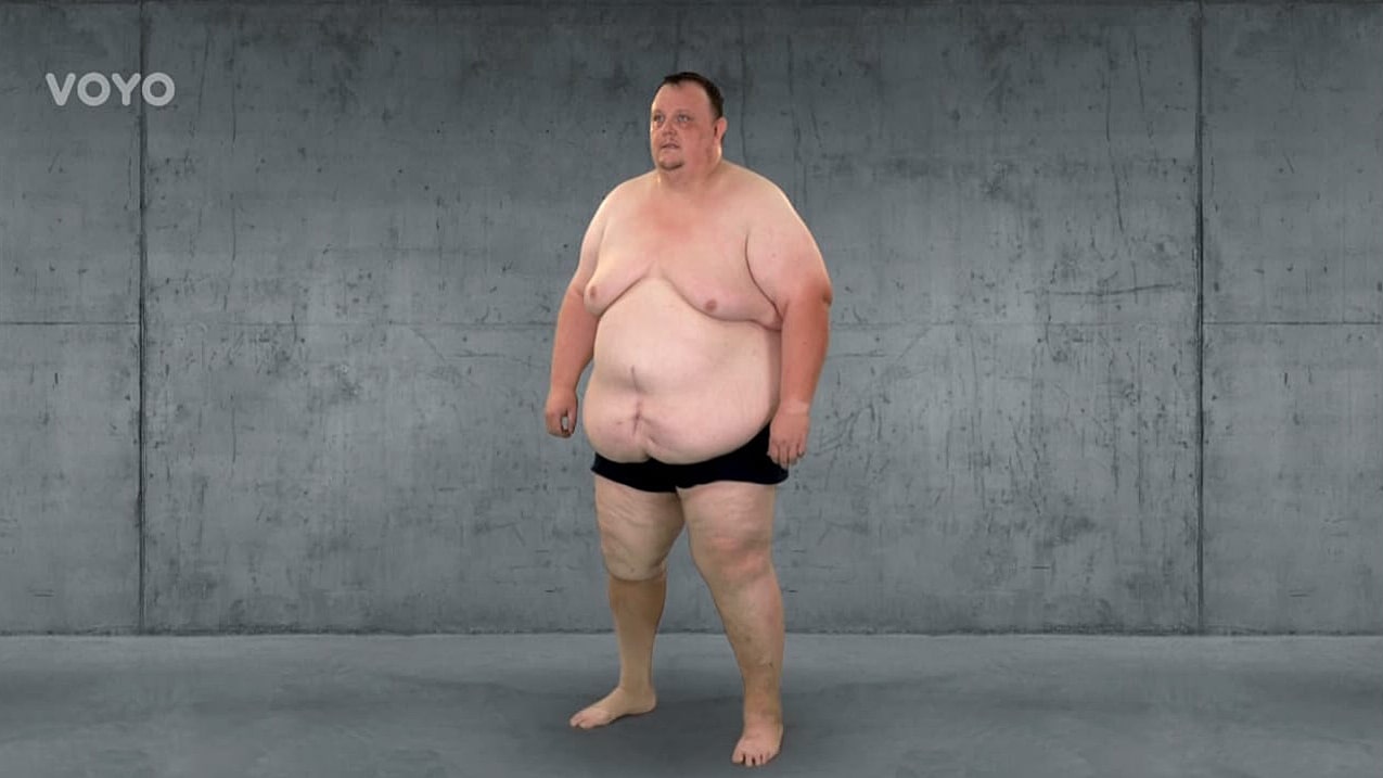 Tomáš na začátku vážil 231 kilogramů. Zdroj: Voyo