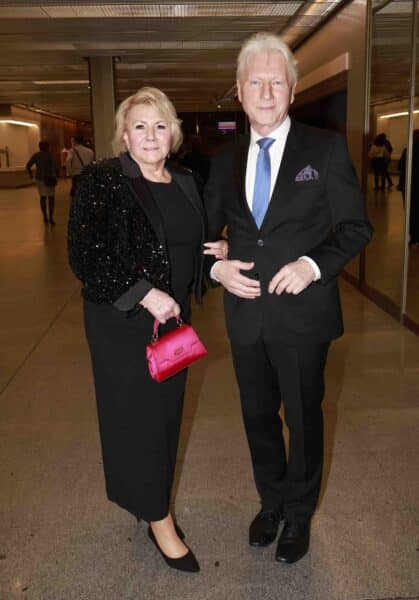 Premiéra muzikálu Fantom Opery: Ladislav Špaček s manželkou. Foto: Nextfoto