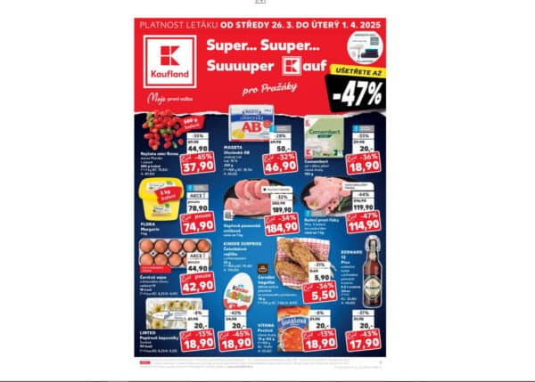 Leták Kaufland od 26. března 2025.