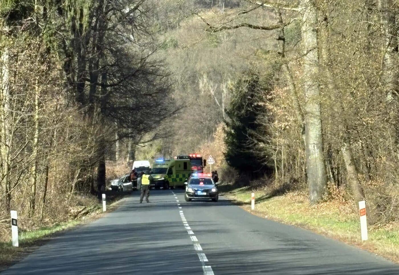 Tragická nehoda u Malenovic na Zlínsku. Foto: M. Gajdušková