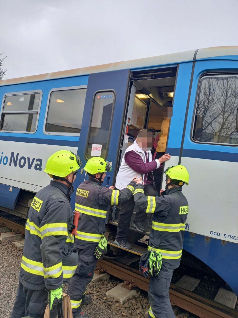 Železniční nehoda ve Velkém Poříčí.