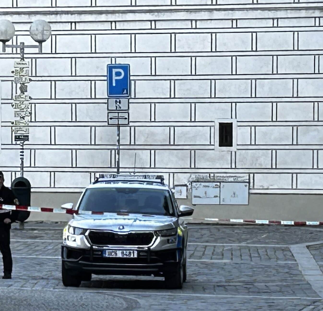 Policisté zasahovali proti útočníkovi v Třeboni. Foto: PČR