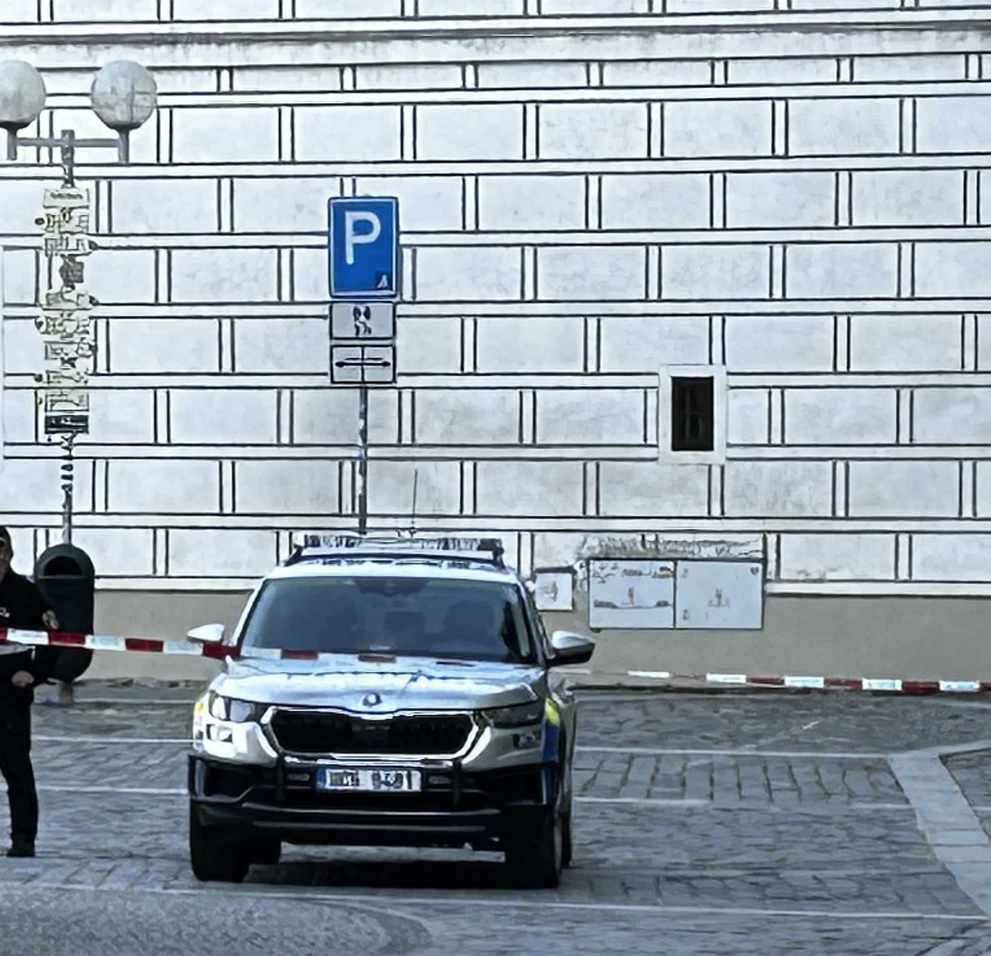 Policisté zasahovali proti útočníkovi v Třeboni. Foto: PČR