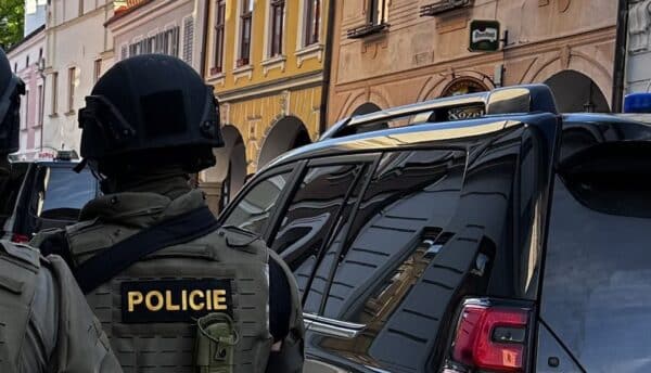 Policisté zasahovali proti útočníkovi v Třeboni. Foto: PČR