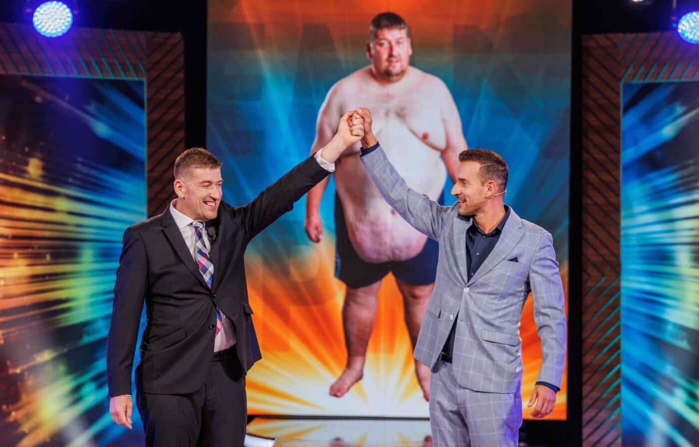 Lukáš Skupin a Martin Košťál na finále Extrémních proměn. Foto: Nova