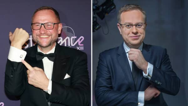 Generální ředitel ČT Jan Souček (vlevo) tvrdí, že je vydírán, aby odvolal Václava Moravce (vpravo). Foto: Nextfoto a ČT