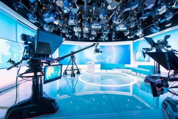 Studio 6, zpravodajské studio České televize. Foto: ČT / Petra Závodná