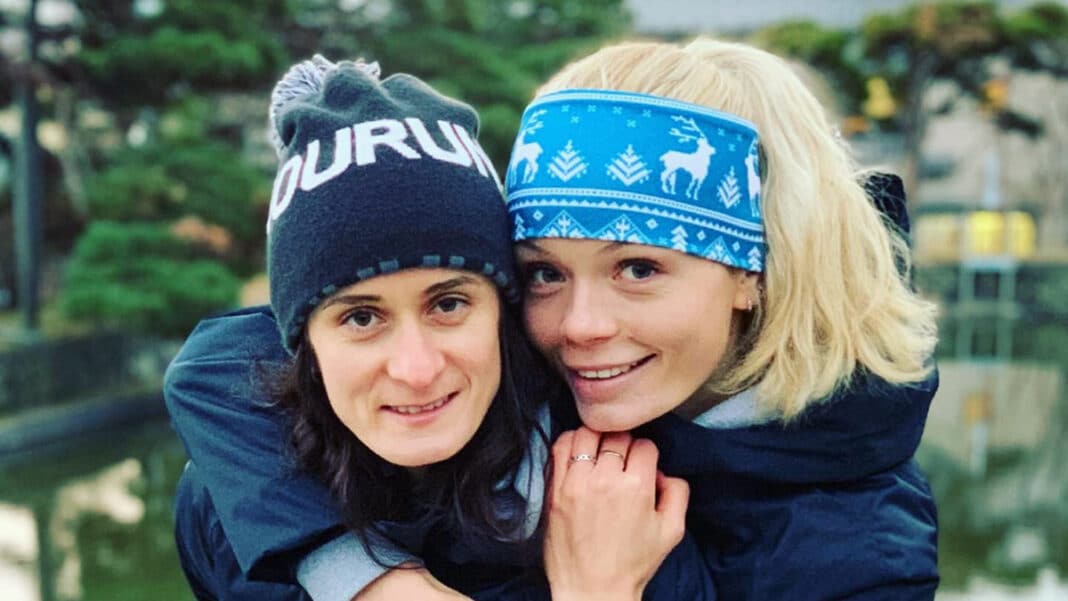 Rychlobruslařka Martina Sáblíková a její partnerka Nikola Zdráhalová.