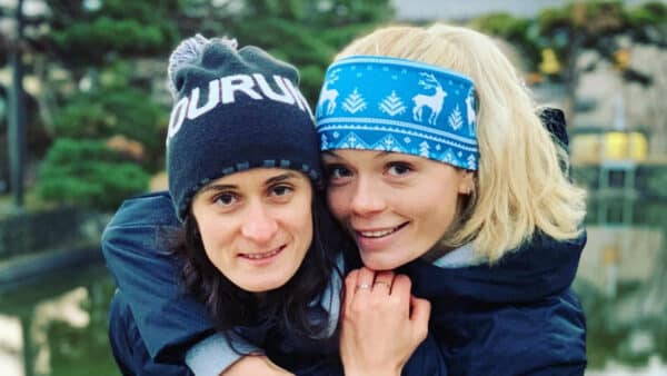 Rychlobruslařka Martina Sáblíková a její partnerka Nikola Zdráhalová.