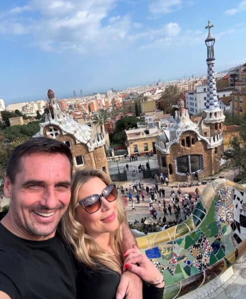Roman Šebrle a Hedvika Lišková v Barceloně. Zdroj: Instagram