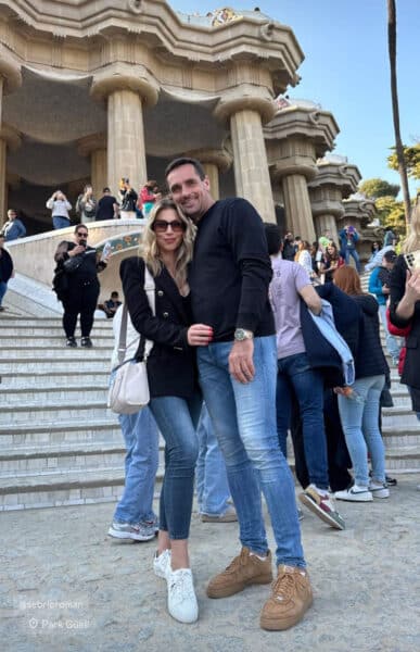 Roman Šebrle a Hedvika Lišková v Barceloně. Zdroj: Instagram