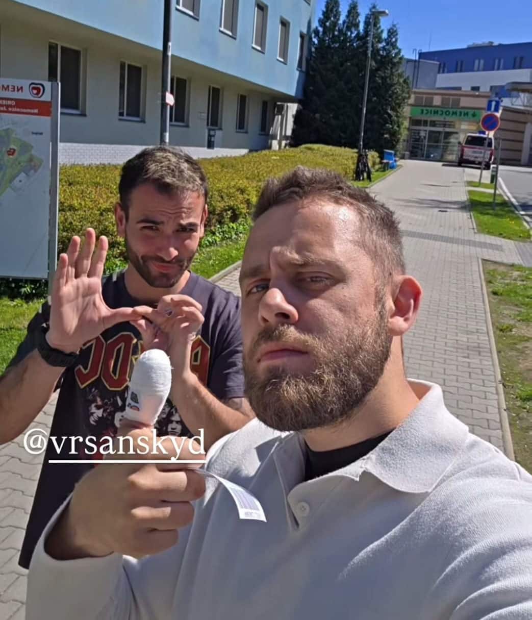 Vincent Navrátil si usekl kus palce, musel do jablonecké nemocnice.