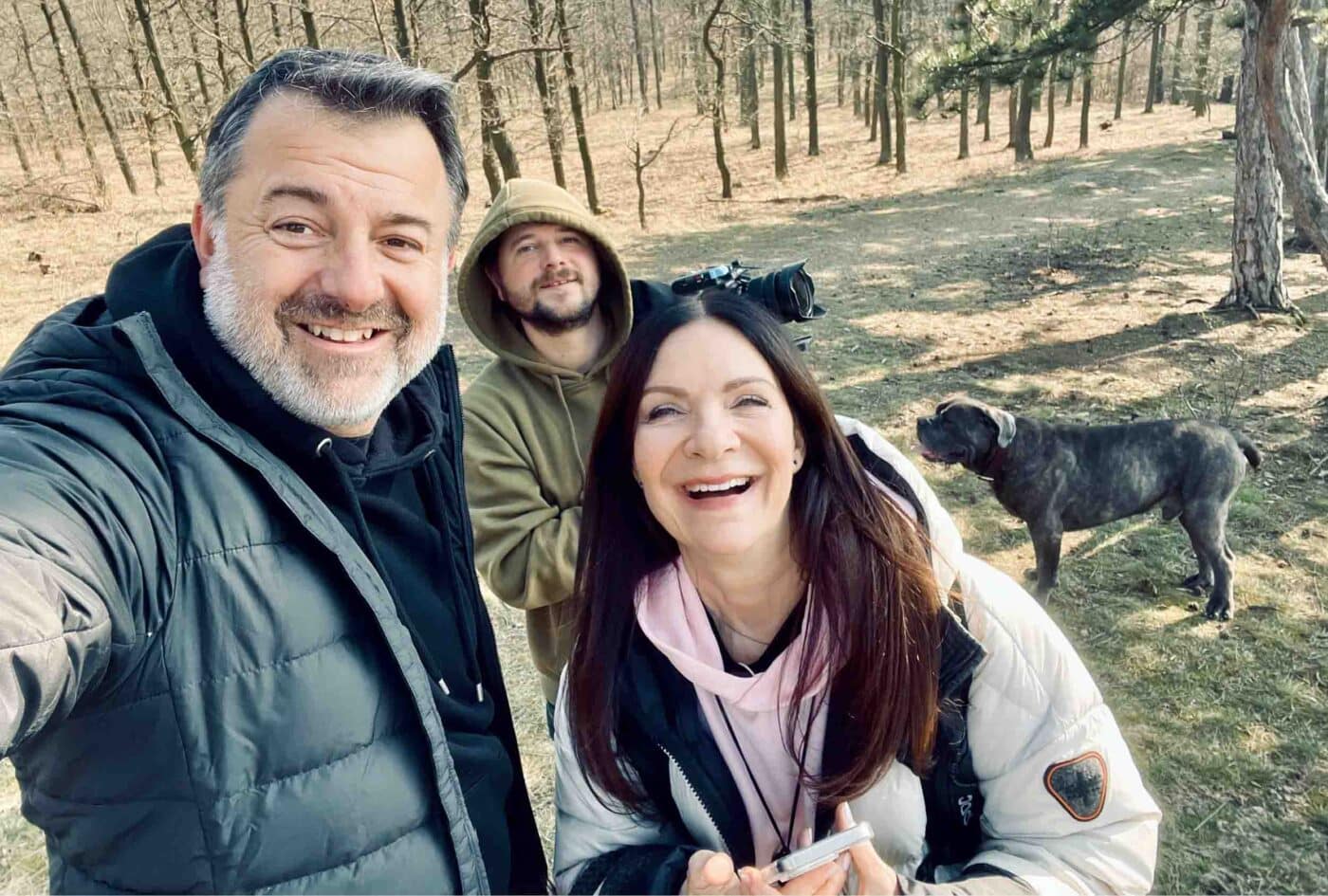 Anna K. při natáčení nového dokumentu. Foto: ČT