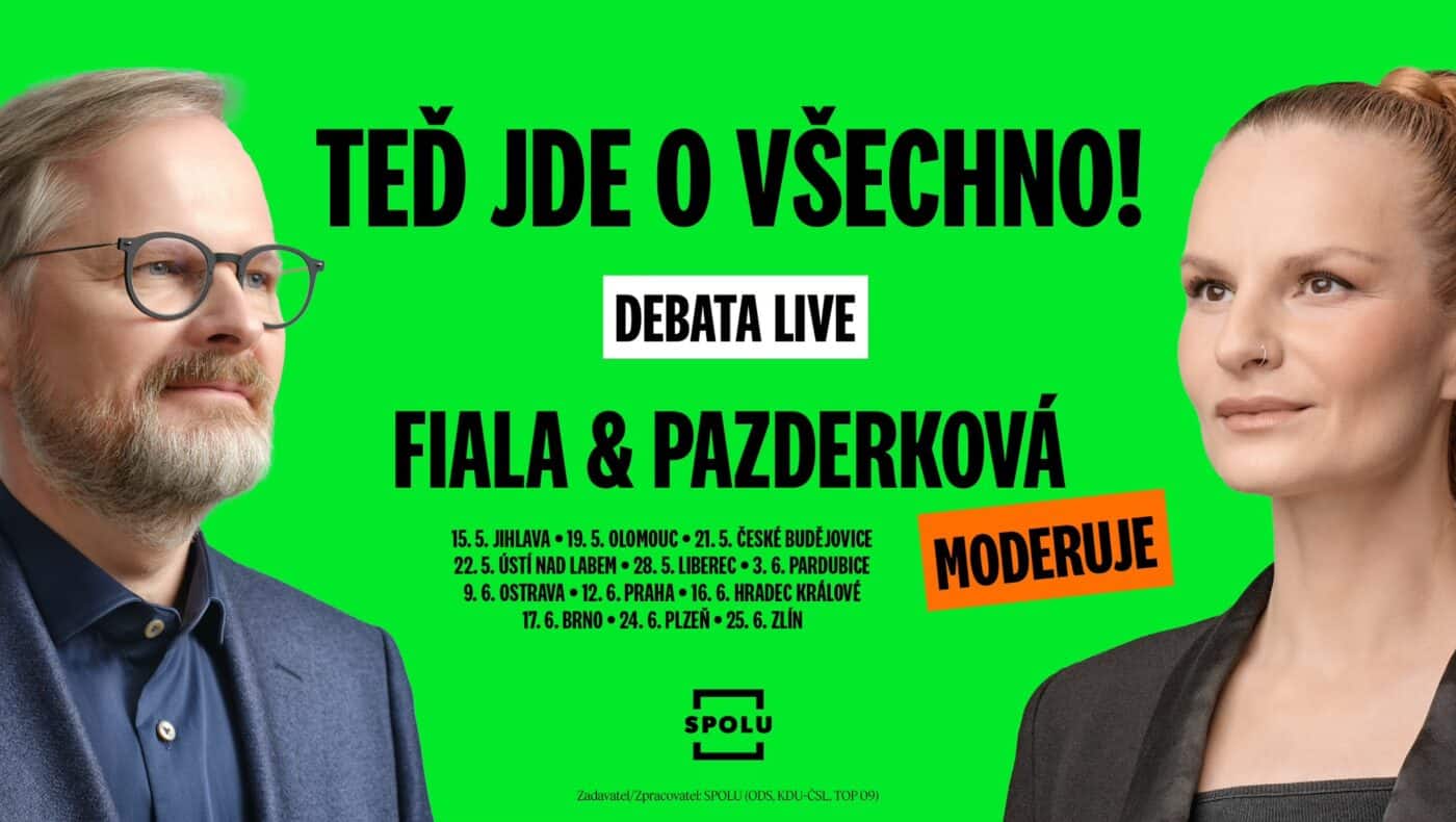 Premiér Petr Fiala a herečka Iva Pazderková vyráží na turné. Foto: ODS