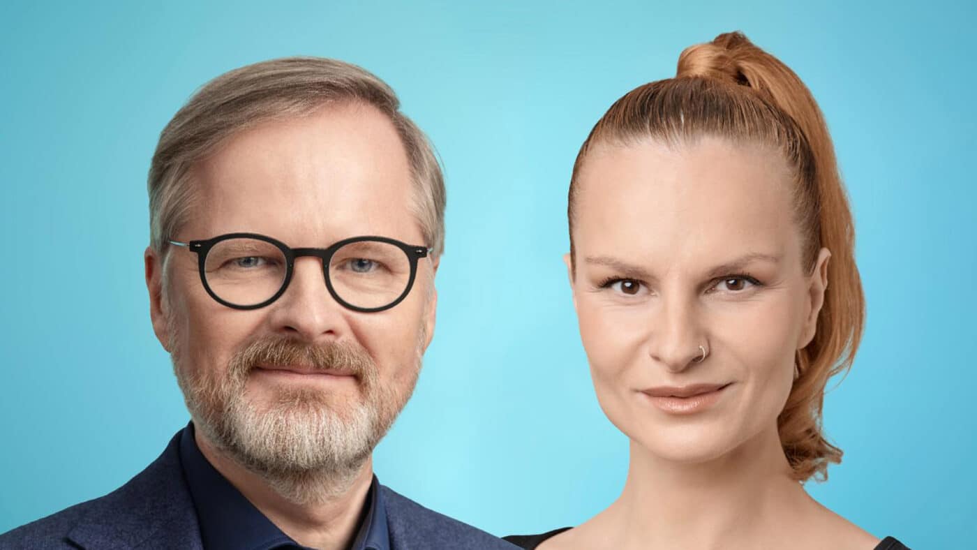 Premiér Petr Fiala a herečka Iva Pazderková vyráží na turné. Foto: ODS