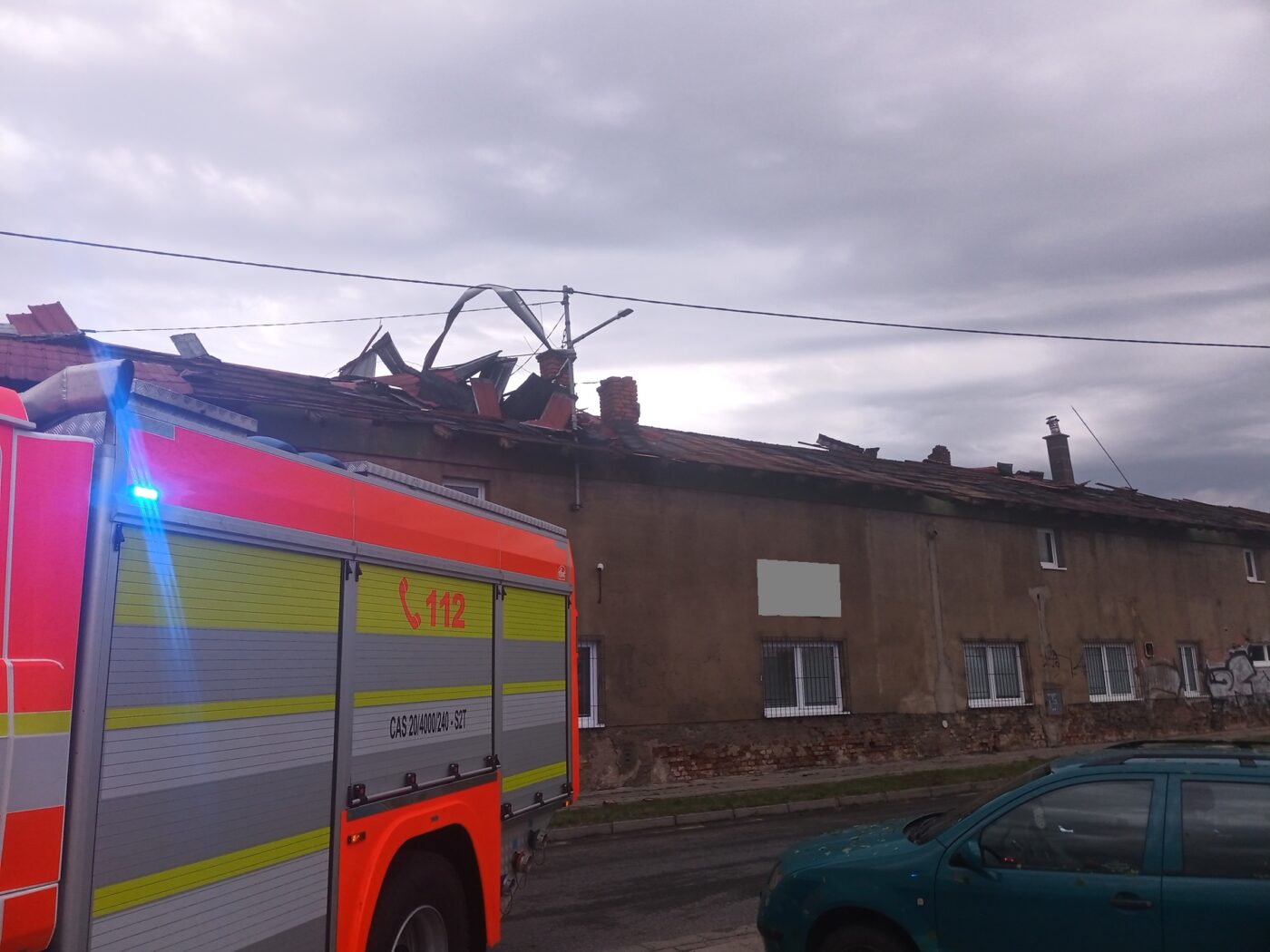 Vítr potrápil Kroměřížsko a Holešovsko. Foto: HZS