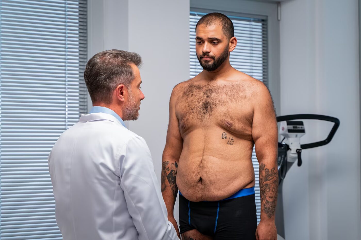 Ivan po zhubnutí u plastického chirurga Měšťáka. Foto: Nova