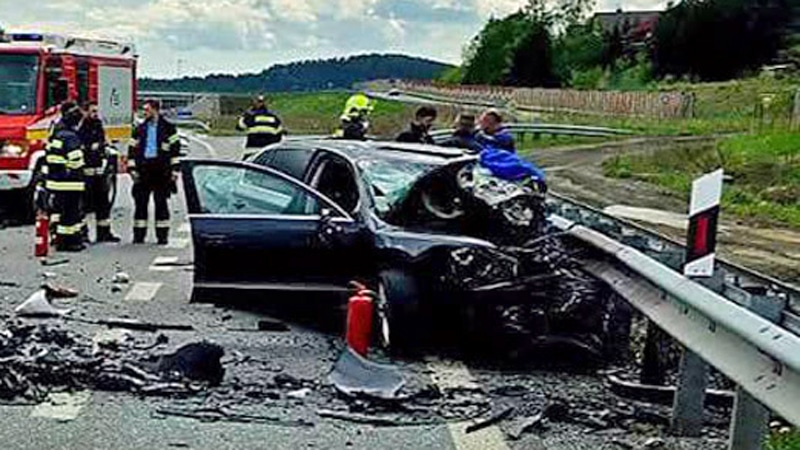 Nedělní tragická nehoda u obce Plavnica. Foto: PSR