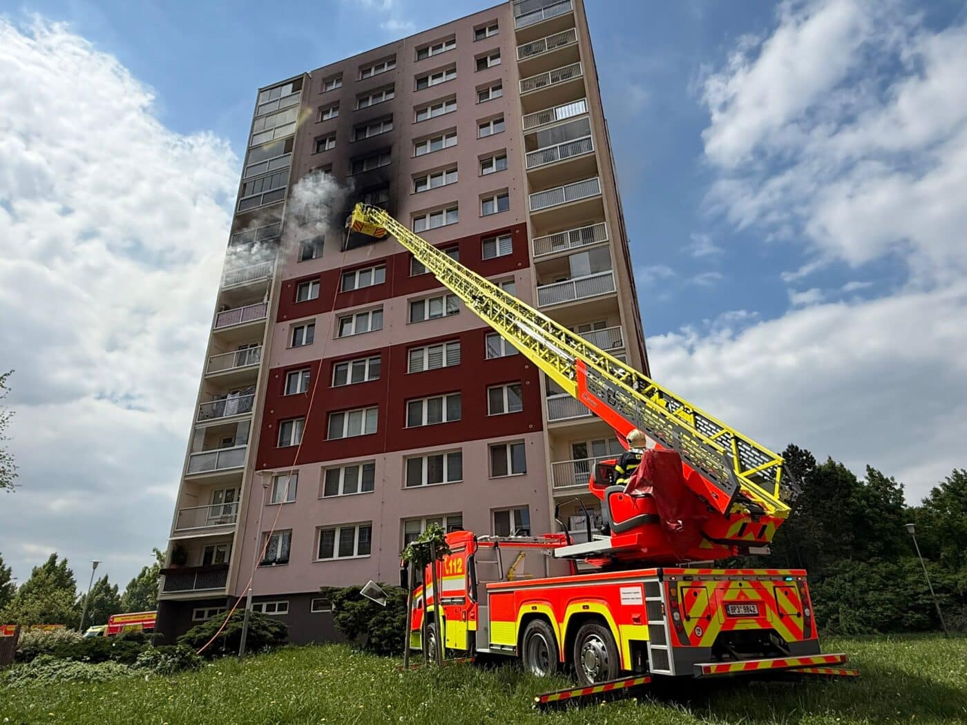 Požár v Ostravě Dubině. Foto: HZS