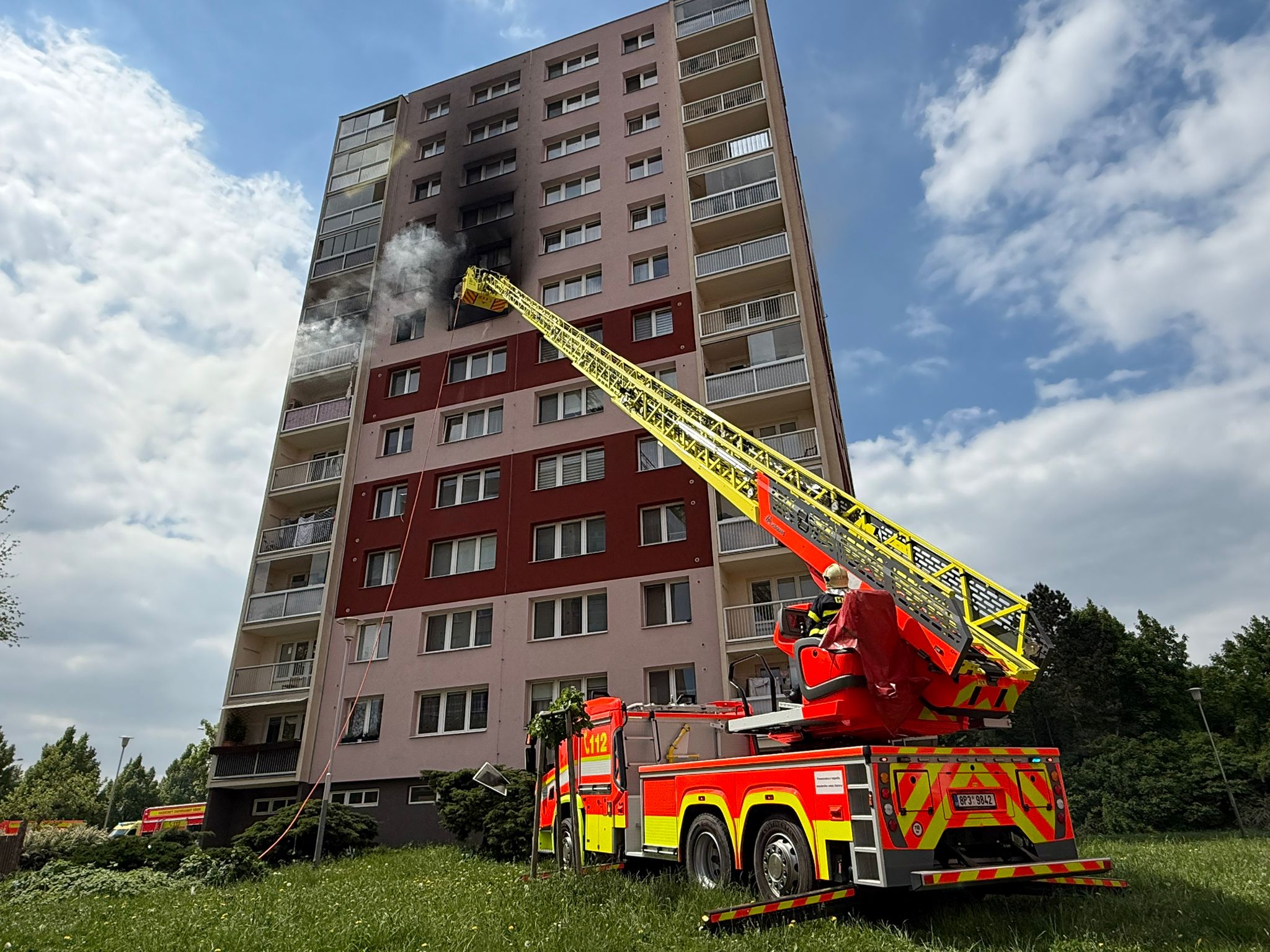 Požár v Ostravě Dubině. Foto: HZS