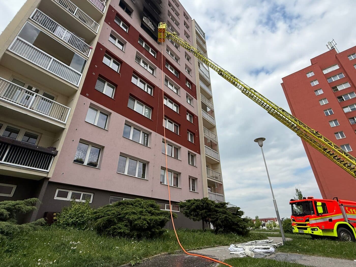 Požár v Ostravě Dubině. Foto: HZS