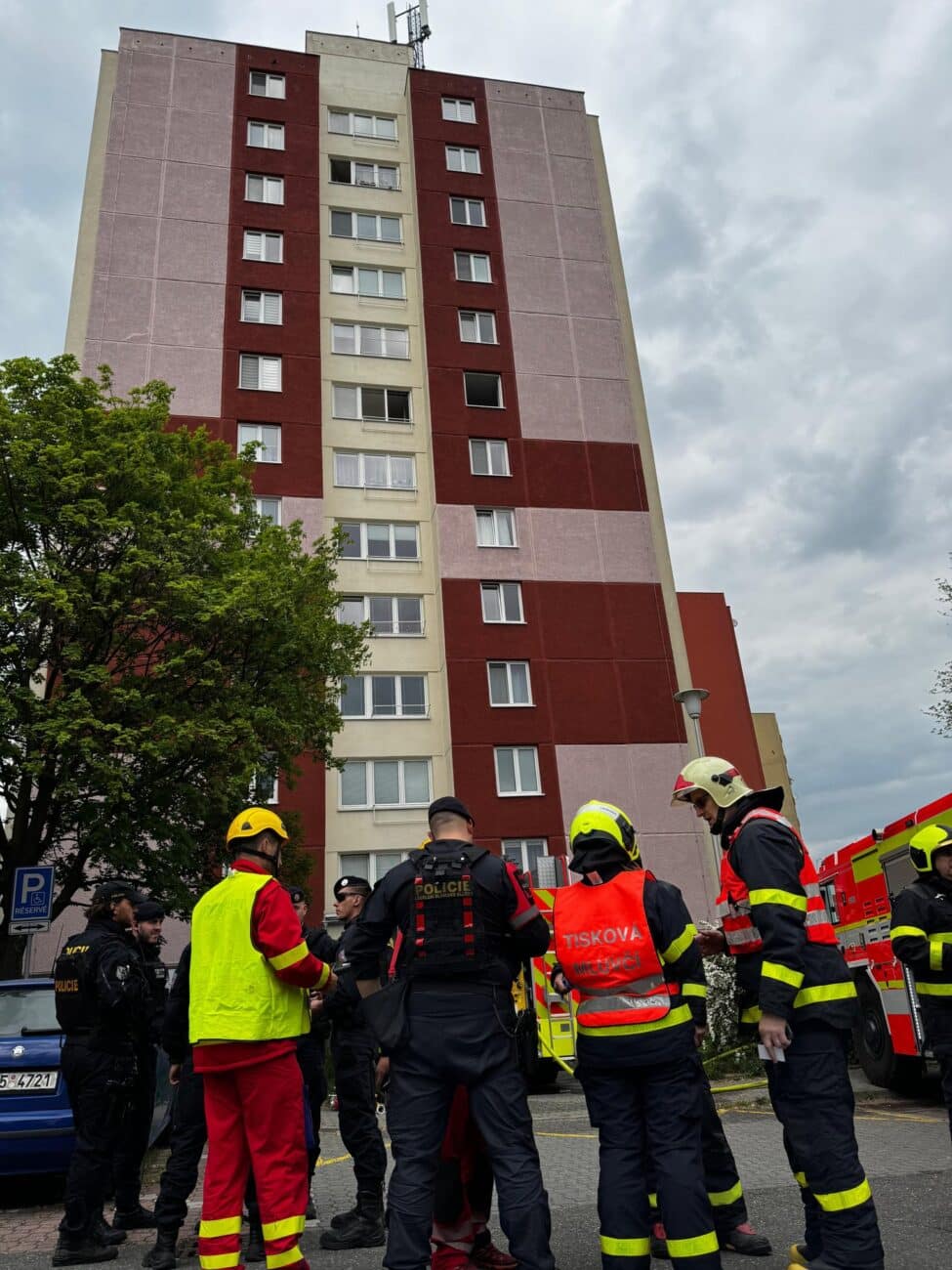 Požár v Ostravě Dubině. Foto: PČR