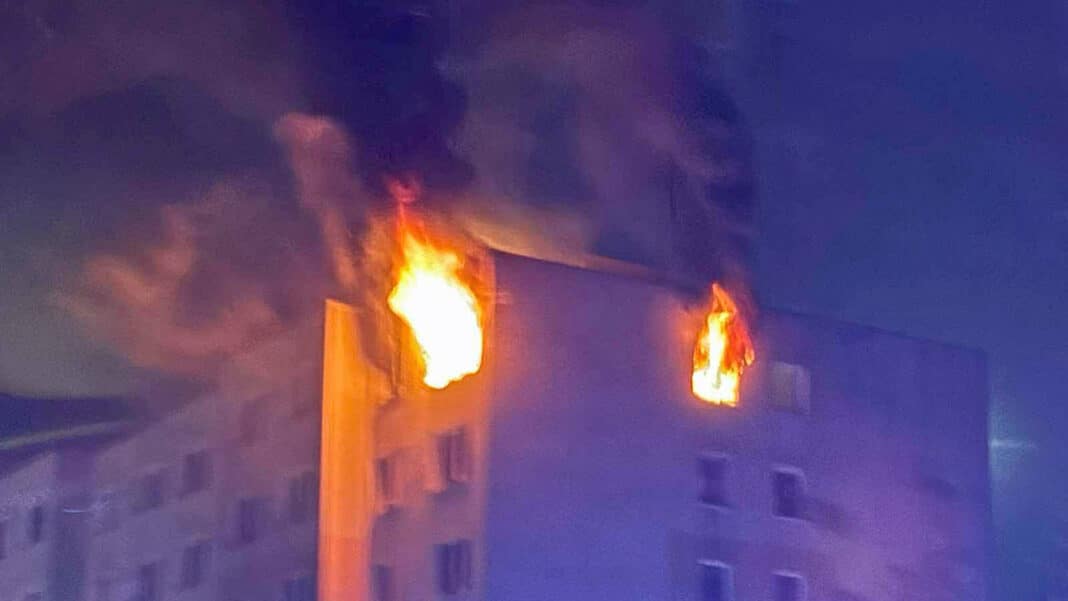 Požár v pražských Řepích. Foto: HZS