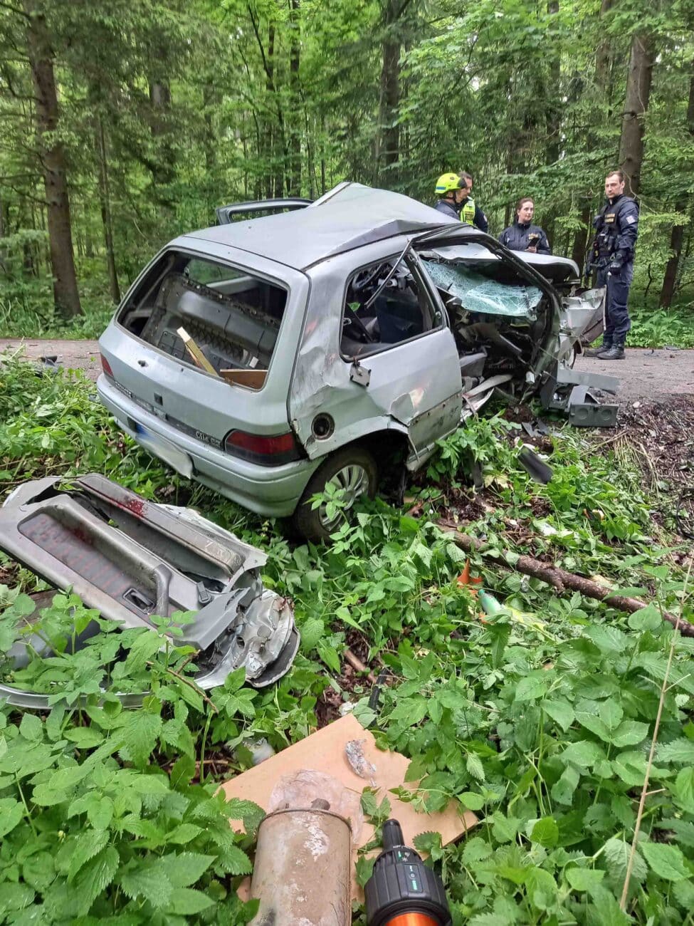 Tragická nehoda u Mladých Buků. Foto: HZS