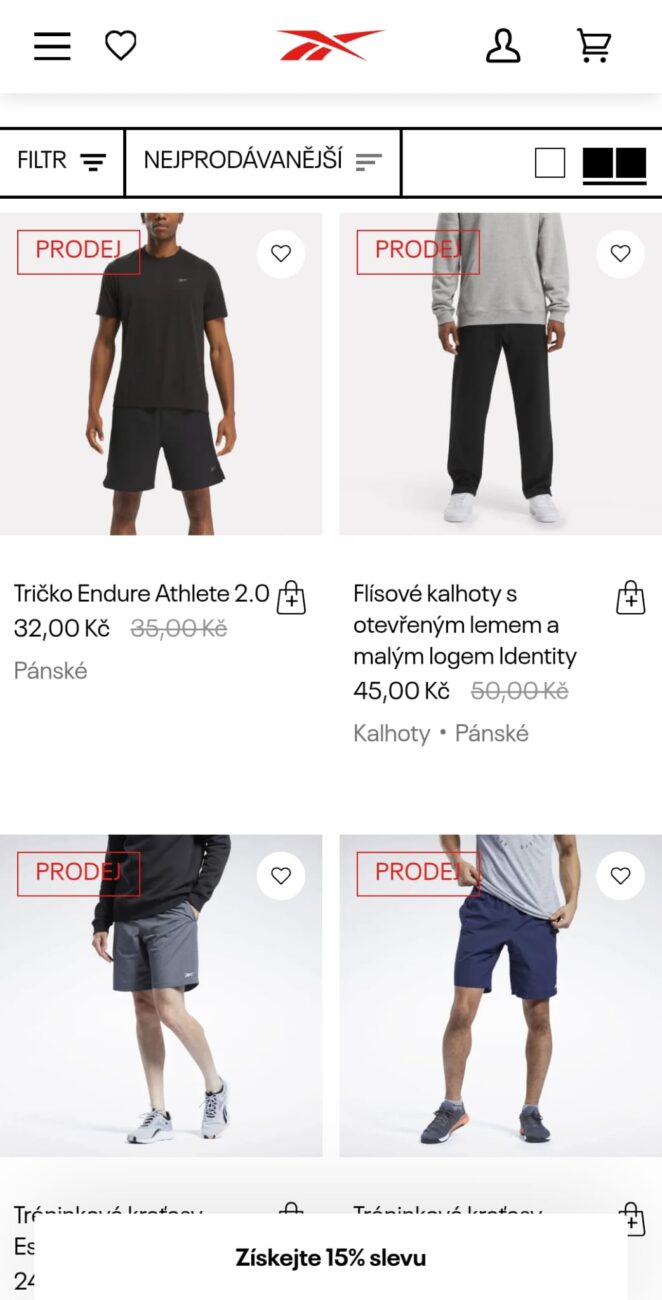 V korunách byly uváděny i ceny oblečení.