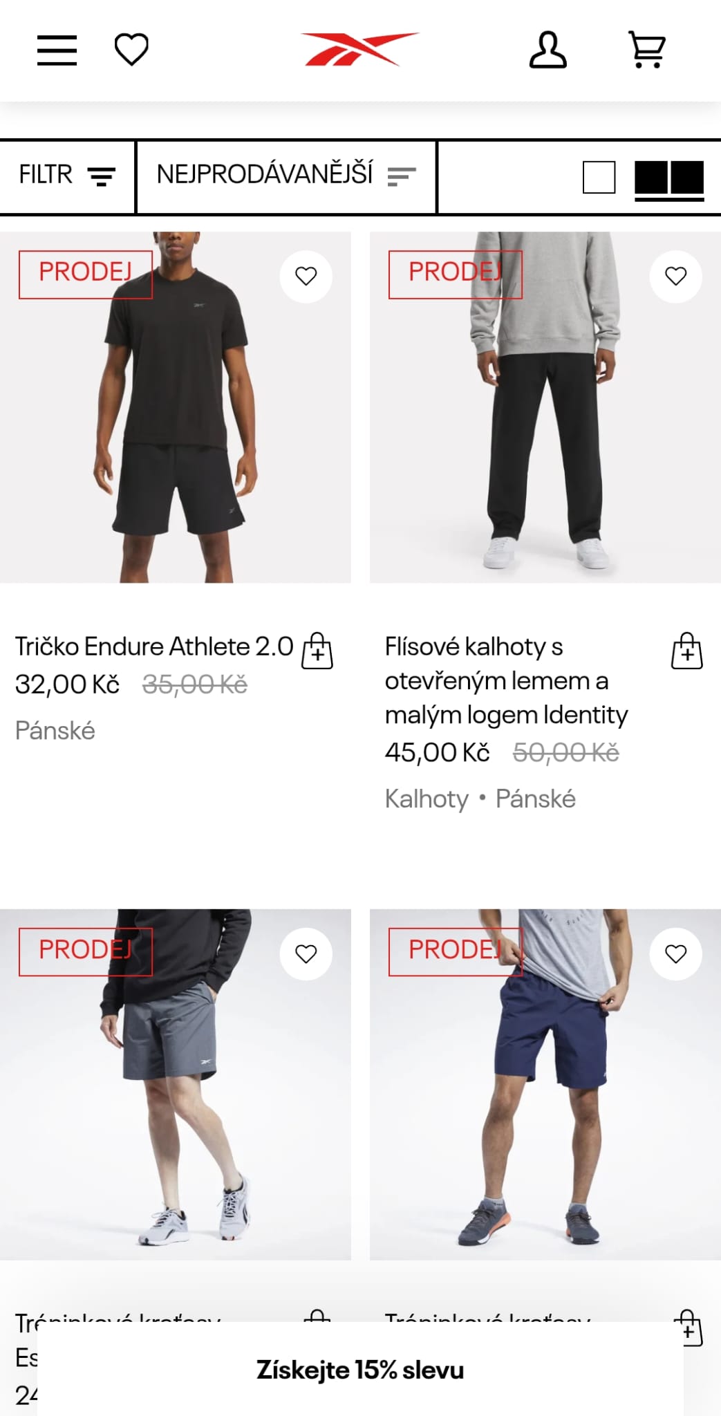 V korunách byly uváděny i ceny oblečení.