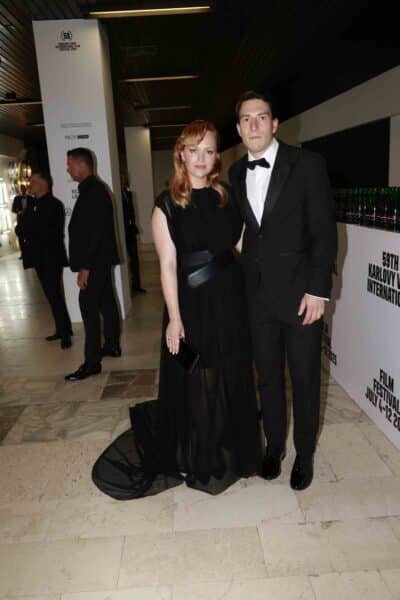 Herečka Ester Geislerová a její partner Martin Krupa vyrazili celí v černém. Foto: Nextfoto