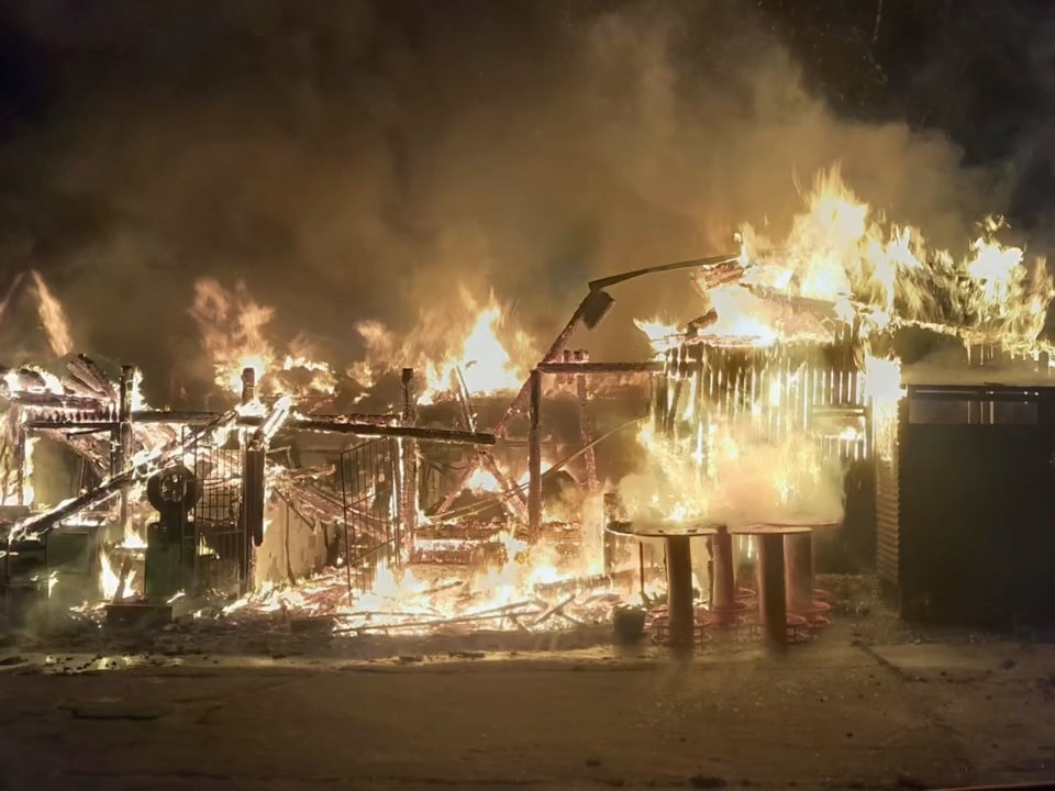 VIDEO: Shořela restaurace Bílý kámen. Video: HZS