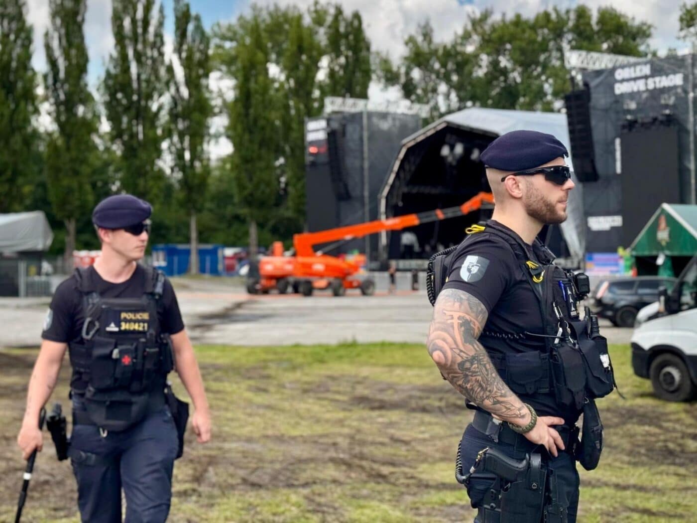 Policie na Colours of Ostrava řešila desítky přestupků. Foto. PČR
