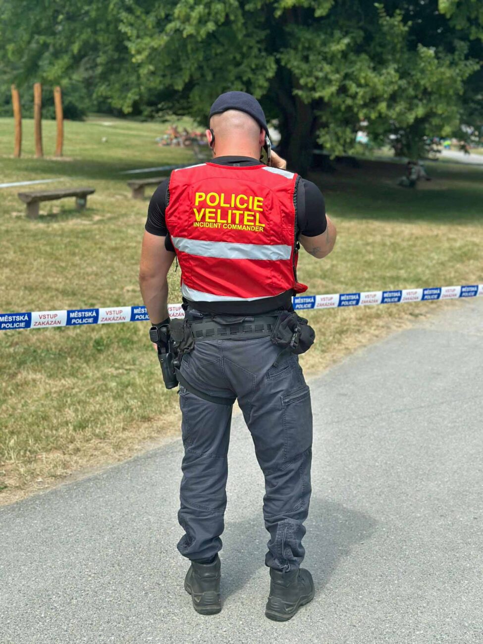 Policie evakuovala pláž u Brněnské přehrady.