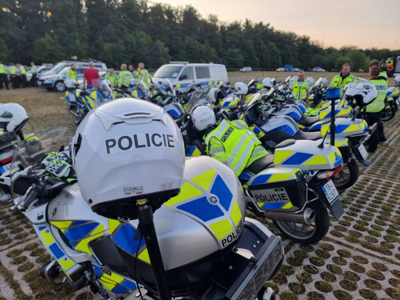 V pohotovosti jsou na MotoGP desítky policistů. Zdroj: PČR