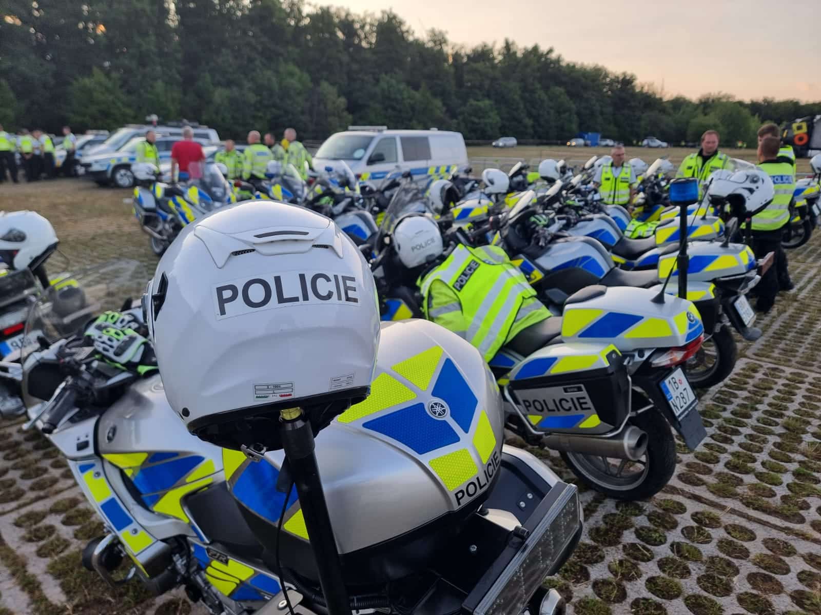 V pohotovosti jsou na MotoGP desítky policistů. Zdroj: PČR