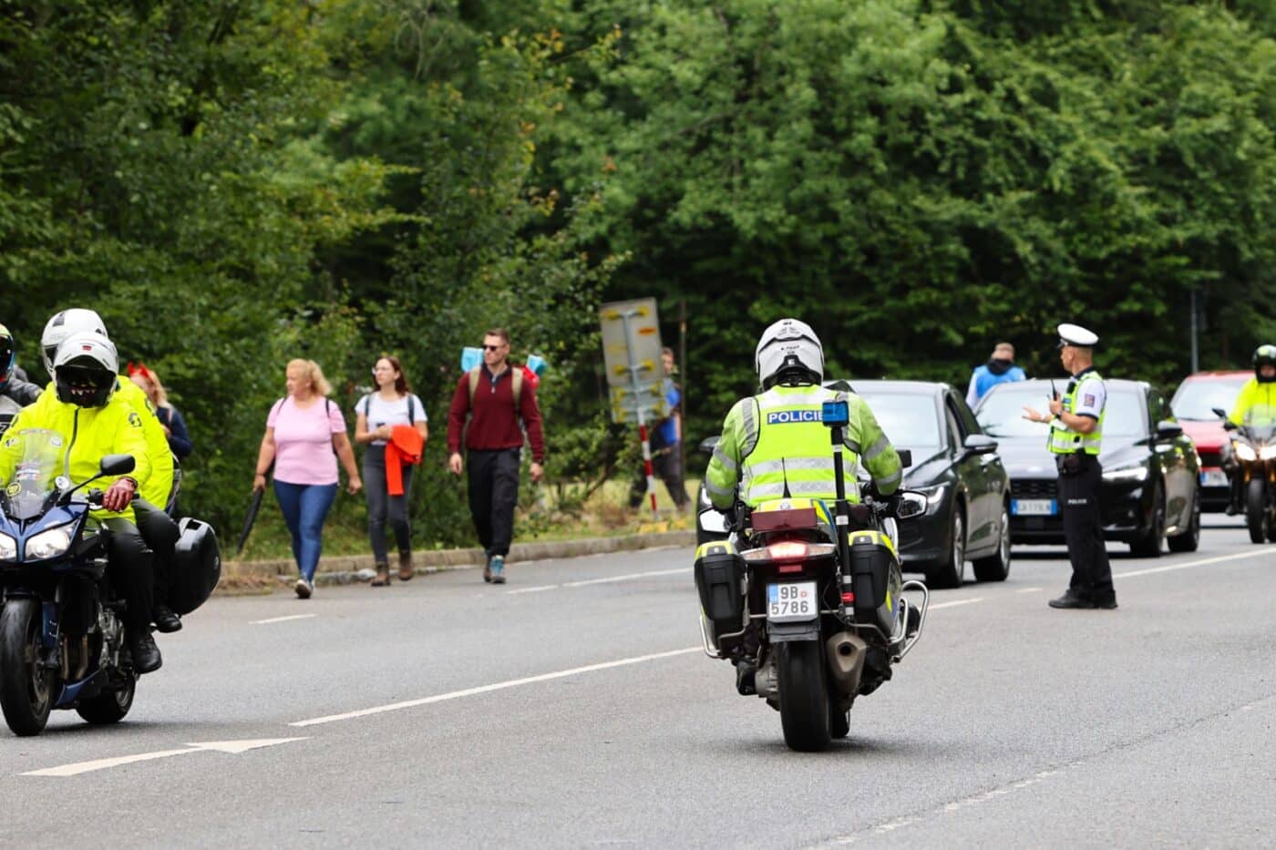 V pohotovosti jsou na MotoGP desítky policistů. Zdroj: PČR