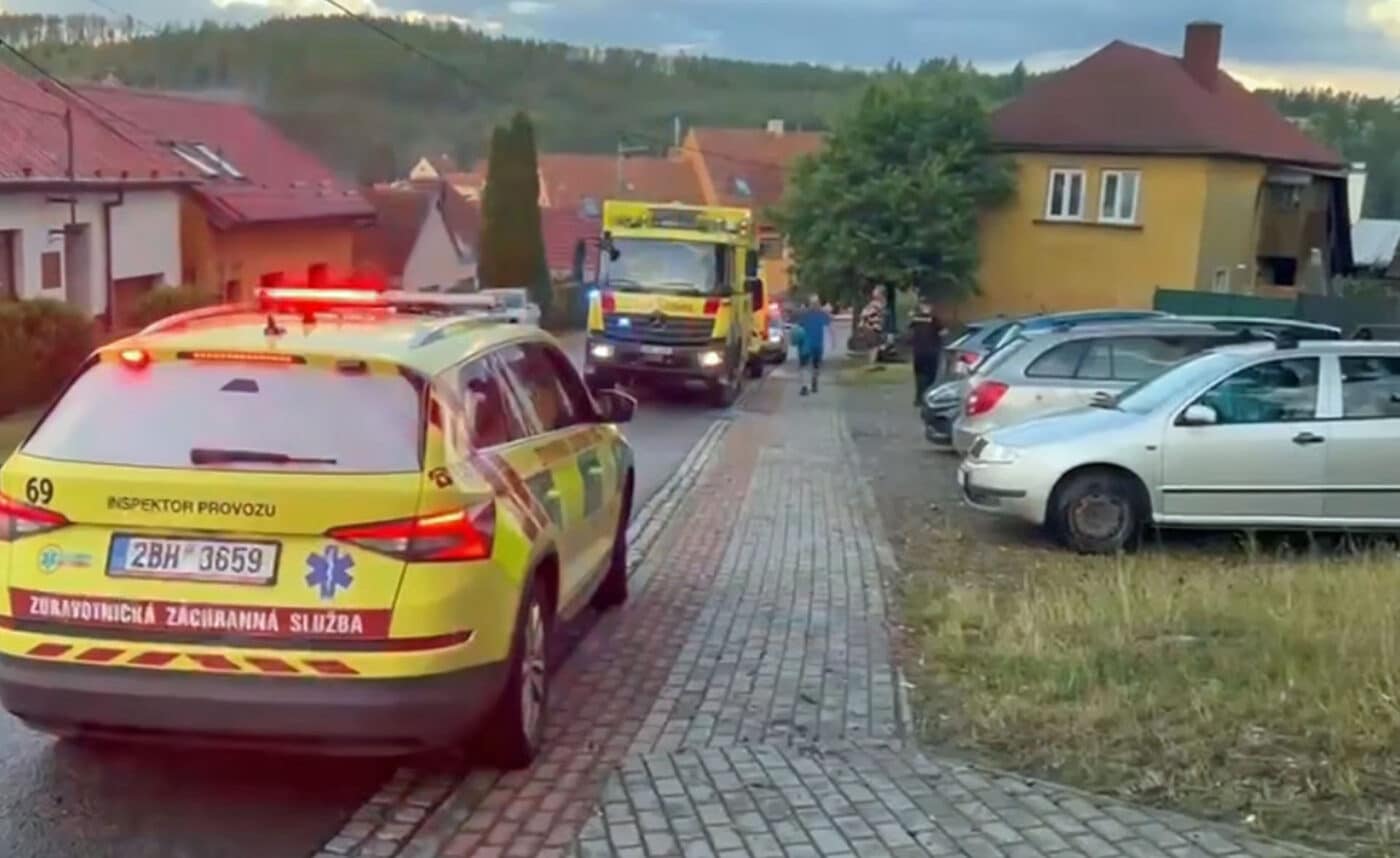 Zásah záchranářů v Ostrově u Macochy. Zdroj: Brněnská jednička