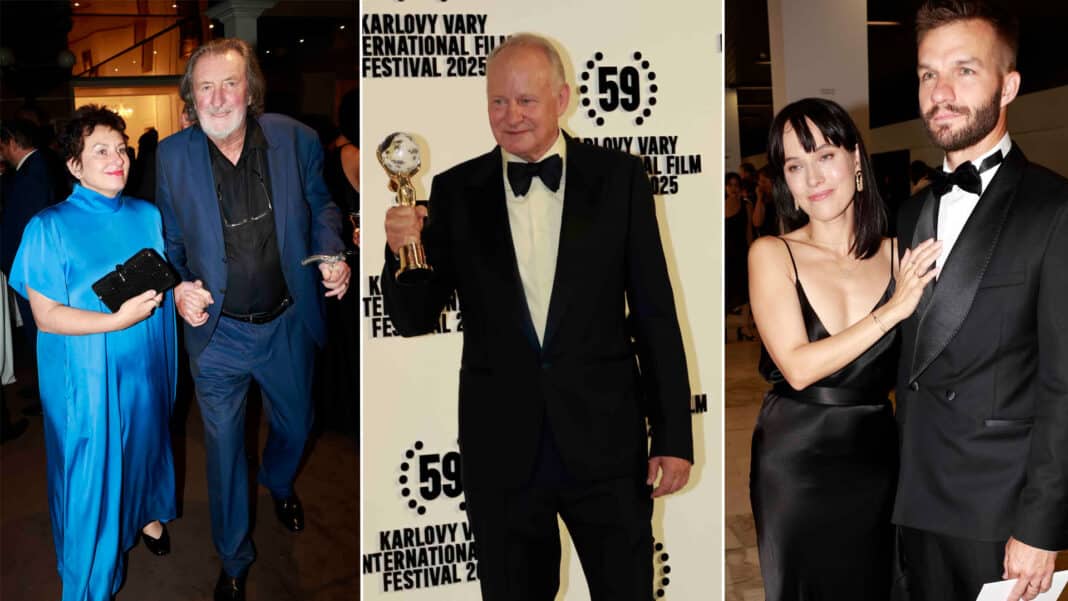 Celebrity na závěrečném večírku filmového festivalu Karlovy Vary. Foto: Nextfoto