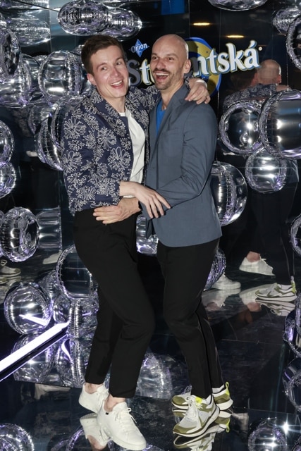 Herec Daniel Krejčík a jeho partner Jiří Vymětal. Foto: Nextfoto