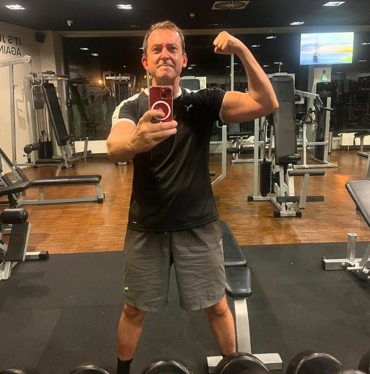 Herec Martin Hofmann před proměnou dřel ve fitku. Foto: IG