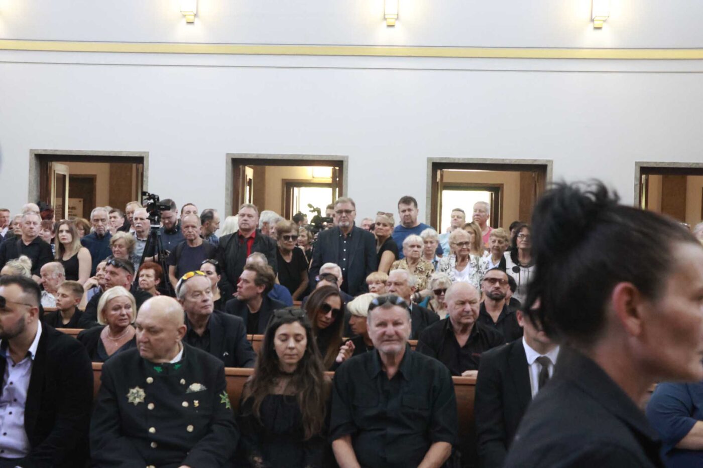Smuteční obřad herce Jiřího Krampola. Foto: Nextfoto