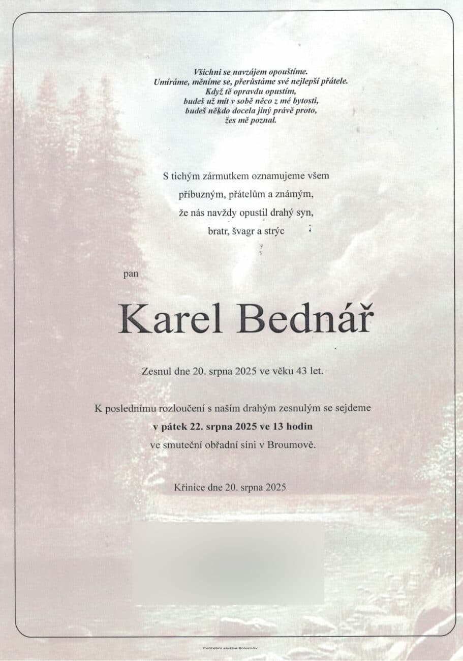 Zemřel hasič Karel Bednář. Foto: HZS