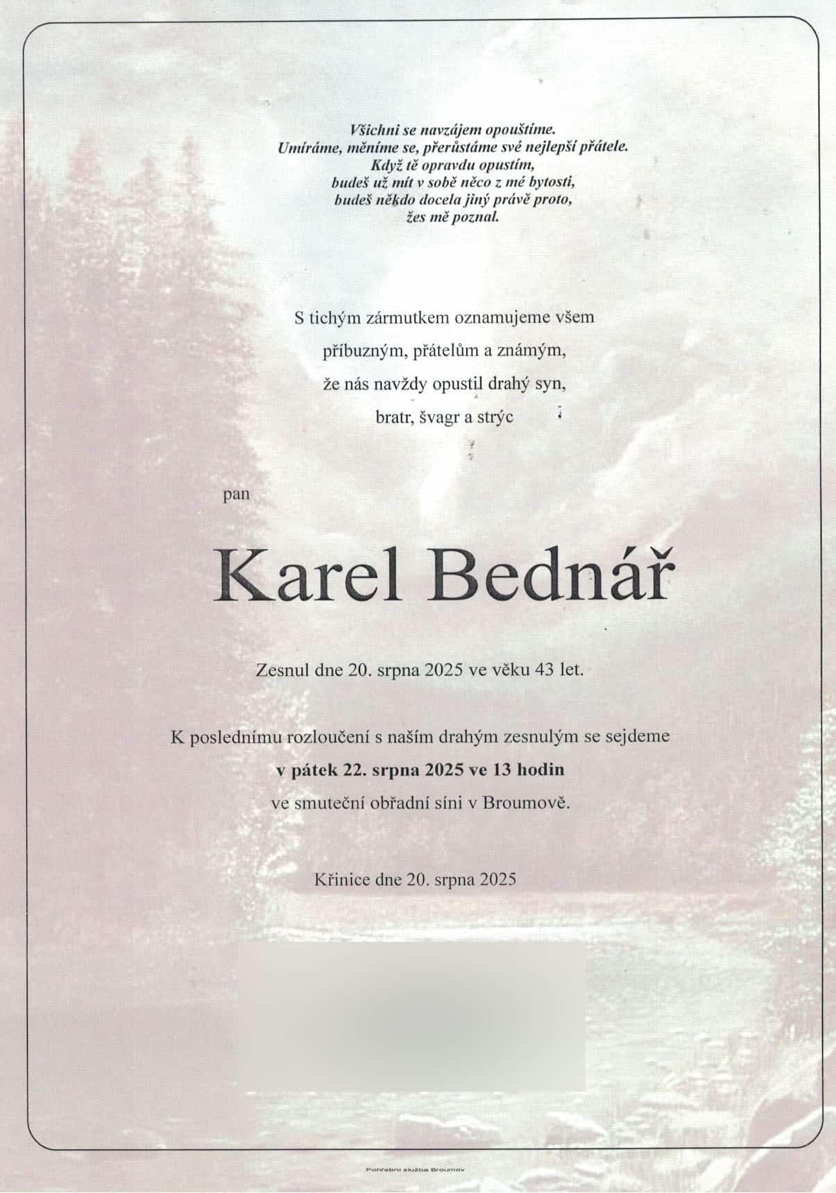 Zemřel hasič Karel Bednář. Foto: HZS