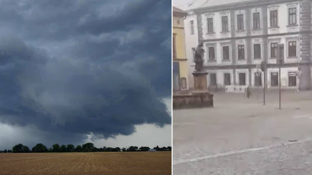Vzestup supercely na Chrudimsku. Foto: ČHMÚ / Tomáš Michálek