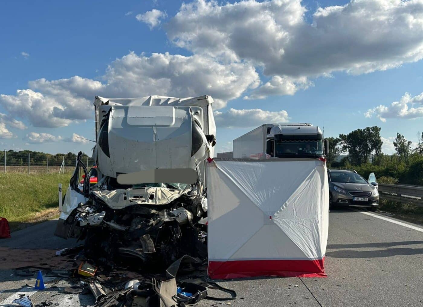 Tragická nehoda na dálnici D2.