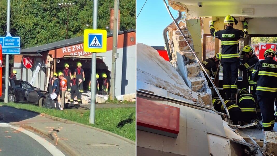 Tragická nehoda v Horní Branné - Valteřicích. Foto: HZS
