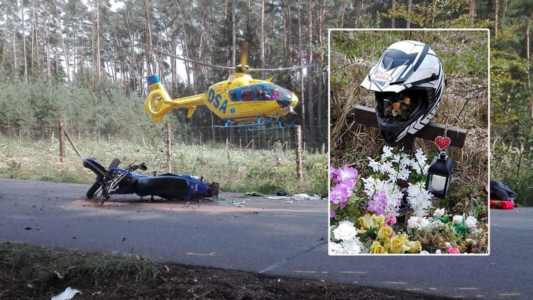 16letý mladík havaroval s motorkou u Hoděšovic. Zdroj: PČR