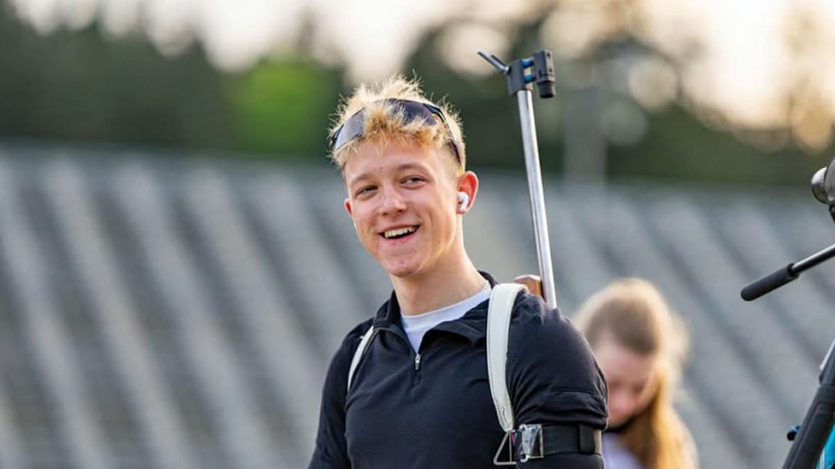 Biatlonista Jan Vaňha. Foto: Instagram