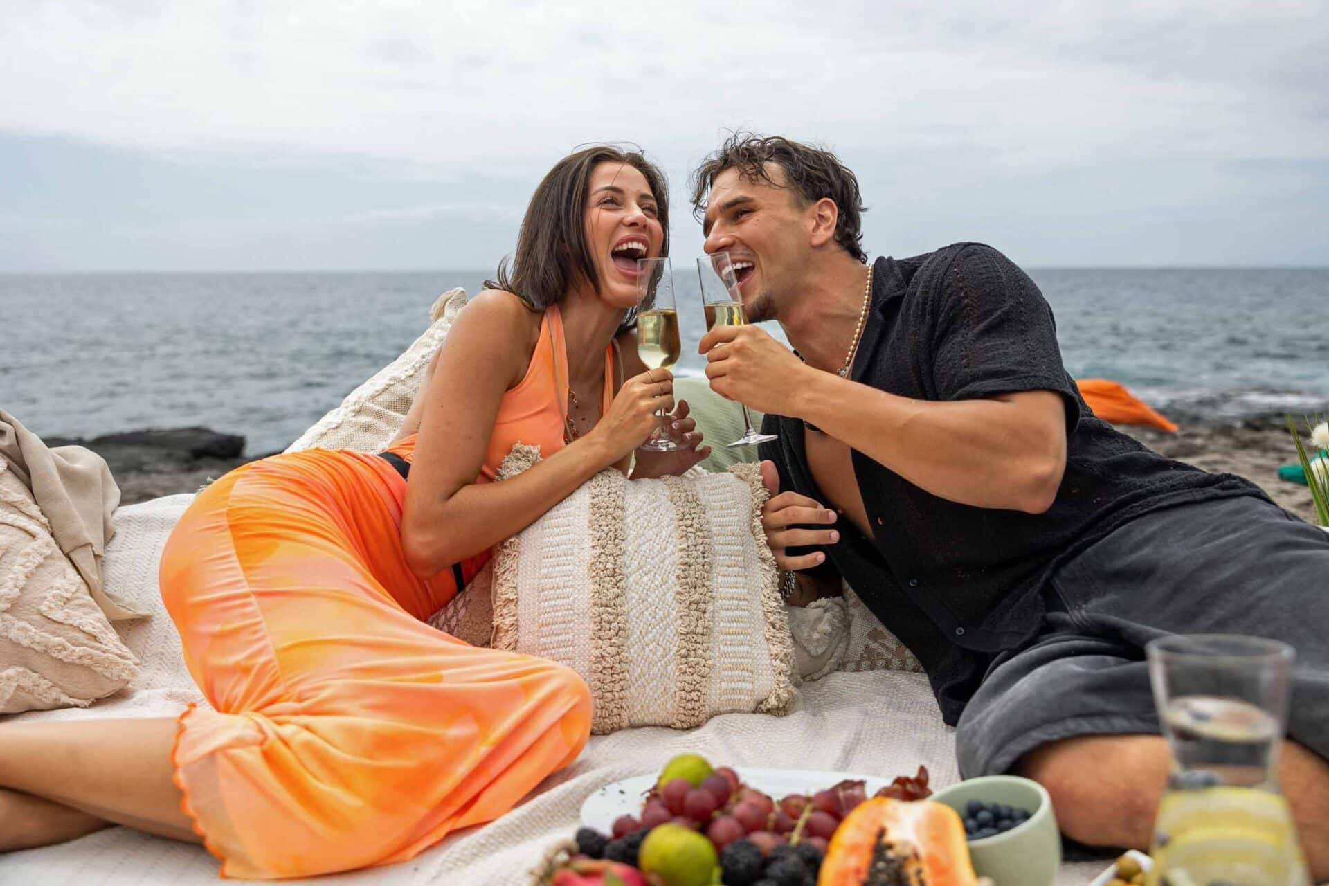 Love Island: Honzi a Patricie si užili rande. Foto: TV Nova